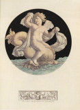Cherub Playing with Dolphin I Art