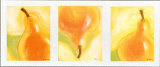 Poires Salsa Triptych Posters by Chantal Godbout