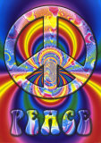 Fractale peace & love Affiches
