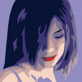 The Girl from Okinawa in Purple Posters par Javier Palacios