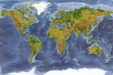 World Terrain Map Posters