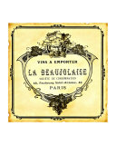 Beaujolaise Wine Label Giclee Print