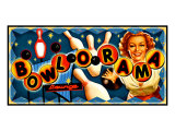Bowl at the Bowlorama Impressão giclée por Kate Ward Thacker