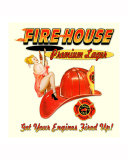 Fire House Lager Giclée-Druck