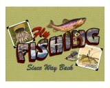 Fly Fishing Giclee Print by Kate Ward Thacker