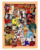 Lucky Strike Bowling Giclee Print by Kate Ward Thacker