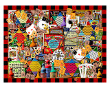 Cards Dice and Game Boards Impressão giclée por Kate Ward Thacker