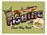 Fly Fishing Giclee Print by Kate Ward Thacker