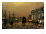 Liverpool Docks Giclée-Druck von John Atkinson Grimshaw