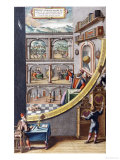 The Astronomer Tycho Brahe (1546-1601), Aged 40, with Astronomical Instruments, 1587 Giclee-trykk av Johannes Blaeu
