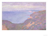 The Cliffs Near Dieppe Giclee Print by Claude Monet