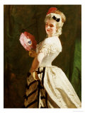 The Flirt Giclee Print by Alexander Johnston