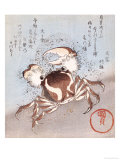 Crabe sur le rivage reproduction procédé giclée par Utagawa Kunisada