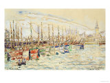 Les Sable D'Olonne reproduction procédé giclée par Paul Signac