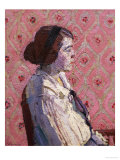 A Portrait in Profile: Mary L Giclee Print by Harold Gilman