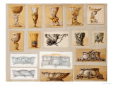 A Selection of Designs from the House of Carl Faberge Reproduction procédé giclée par Carl Faberge