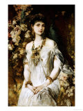 Woman in In Egyptian Costume reproduction procédé giclée par Hans Makart