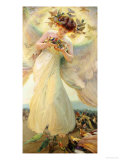The Angel of the Birds Giclee Print by Franz Dvorak