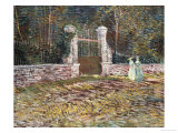 Entrance to the Voyer-D'Argenson Park at Asnieres Reproduction procédé giclée par Vincent van Gogh