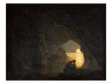 A Grotto with the Figure of Julia Giclee Print by Joseph Wright of Derby