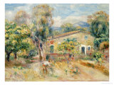 Collettes Farmhouse, Cagnes, La Ferme De Collettes, Cagnes, 1910 Giclee Print by Pierre-Auguste Renoir Collettes Farmhouse, Cagnes, La Ferme De Collettes, Cagnes, 1910 Giclee Print by Pierre-Auguste Renoir