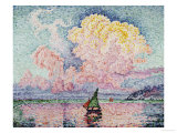 Pink Clouds, Antibes reproduction procédé giclée par Paul Signac
