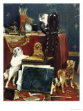 Chaos in the Studio, 1887 Giclee Print by Charles Van Den Eycken