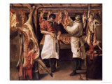 The Butcher's Shop Giclée-tryk af Annibale Carracci The Butcher's Shop Giclée-tryk af Annibale Carracci