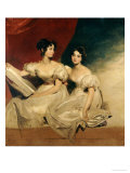 A Double Portrait of the Fullerton Sisters, Seated Full-Length, in White Dresses Giclee Print by Thomas Lawrence A Double Portrait of the Fullerton Sisters, Seated Full-Length, in White Dresses Giclee Print by Thomas Lawrence