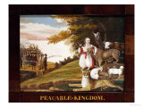 Peaceable Kingdom Giclee Print by Edward Hicks