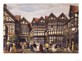 Little Moreton Hall, Cheshire reproduction procédé giclée par Joseph Nash