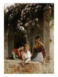 On the Terrace Giclee Print by Eugene de Blaas