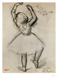 Backview of a Dancer Lámina giclée por Edgar Degas