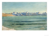 Sunrise over Mont Blanc Impressão giclée por Ferdinand Hodler