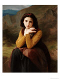 Reflective Beauty Giclee Print by William Adolphe Bouguereau