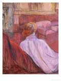 Woman Sat on a Red Settee Giclee Print by Henri de Toulouse-Lautrec Woman Sat on a Red Settee Giclee Print by Henri de Toulouse-Lautrec