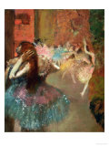 Scene De Ballet or Balleteuses Lámina giclée por Edgar Degas