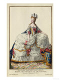Marie Antoinette, Queen of France and Navare Giclee Print by Pierre Duflos