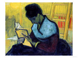 A Novel Reader Giclée-tryk af Vincent van Gogh