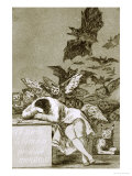 The Sleep of Reason Produces Monsters Reproduction procédé giclée par Francisco de Goya