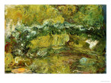 The Japanese Bridge Giclée-tryk af Claude Monet The Japanese Bridge Giclée-tryk af Claude Monet