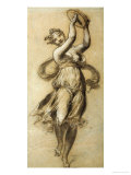 A Woman Dancing, Playing a Tambour Giclee Print by Pierre-Paul Prud'hon