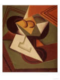 The Fruitbowl reproduction procédé giclée par Juan Gris