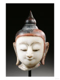 A Burmese, Shan Style, Alabaster Head of Buddha Shakyamuni, 18th Century Giclee Print