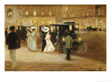 Getting into the Car Giclee Print by Amedee Julien Marcel-clement