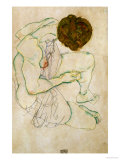 Seated Nude Woman Giclee-vedos tekijänä Egon Schiele Seated Nude Woman Giclee-vedos tekijänä Egon Schiele