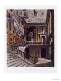 Grand Staircase, Hampton Court Giclee Print by William Henry Pyne