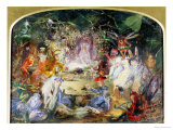 The Original Sketch for the Fairy's Banquet Giclee Print by John Austen Fitzgerald