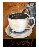 Espresso Yourself! Impressão giclée por Angel Turner Dyke Espresso Yourself! Impressão giclée por Angel Turner Dyke