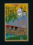 Fish Beach II - Black Limited Edition by Alison Goodwin